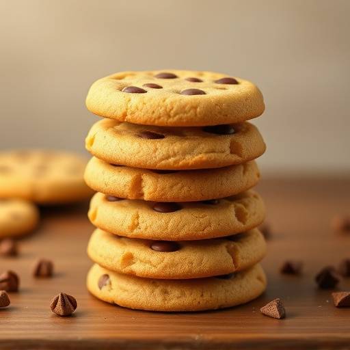 An illustration of various cookies stacked on top of each other, representing website data storage.