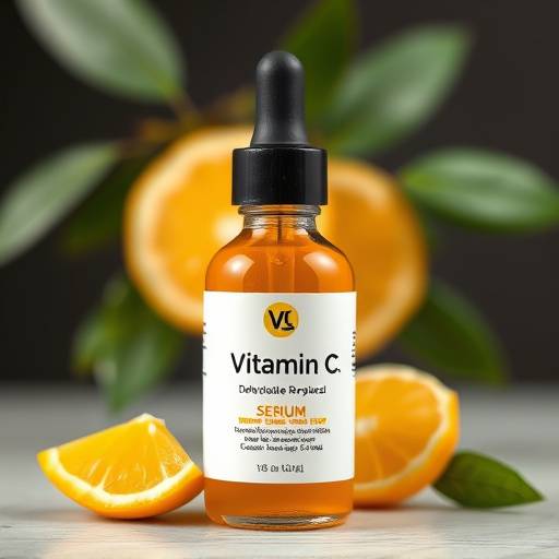 Bottle of vitamin C serum