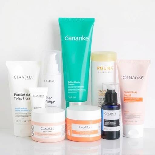 Selection of acne treatment products